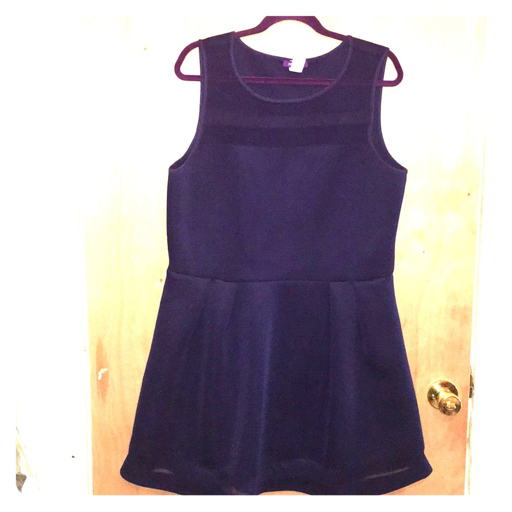 Mesh Plum Dress